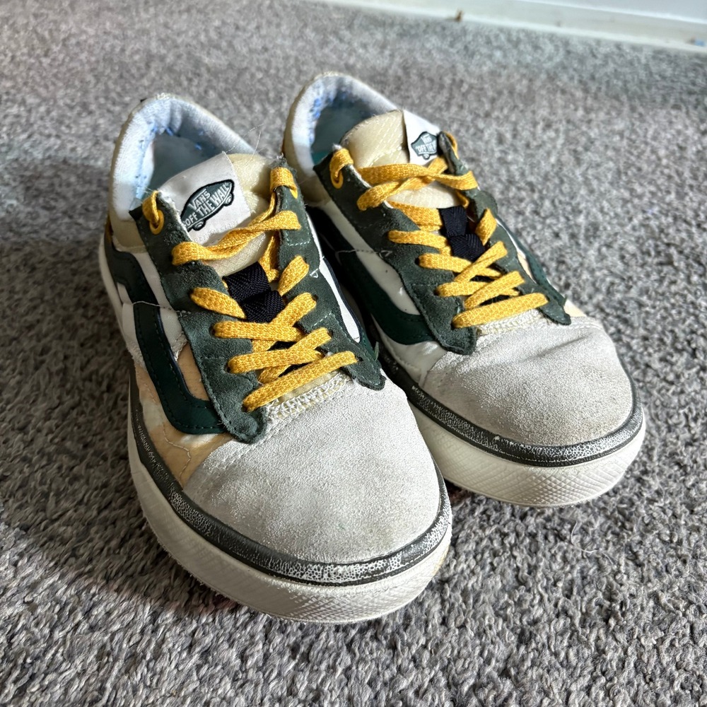Vans Mixed Canvas Suede Casual‎ Sneakers Women's US 7.5 Platform Skate Shoes
